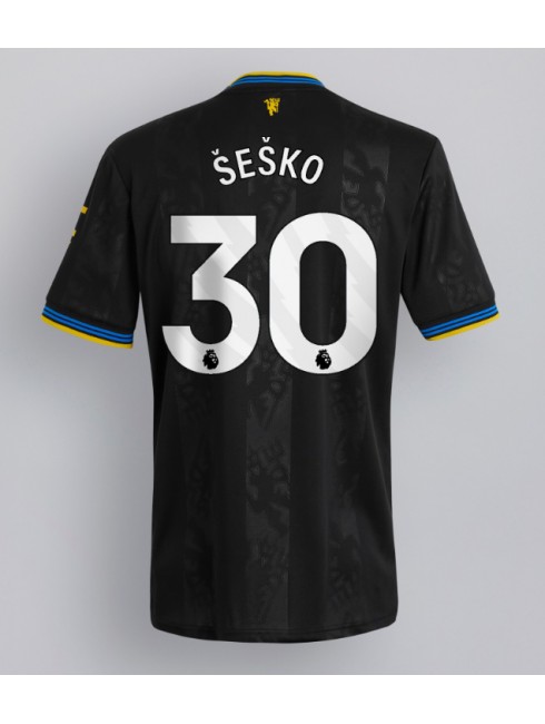 Manchester United Benjamin Sesko #30 Replika Tredje Kläder 2025-26 Kortärmad Manchester United Benjamin Sesko #30 Replika Tredje Kläder 2025-26 Kortärmad